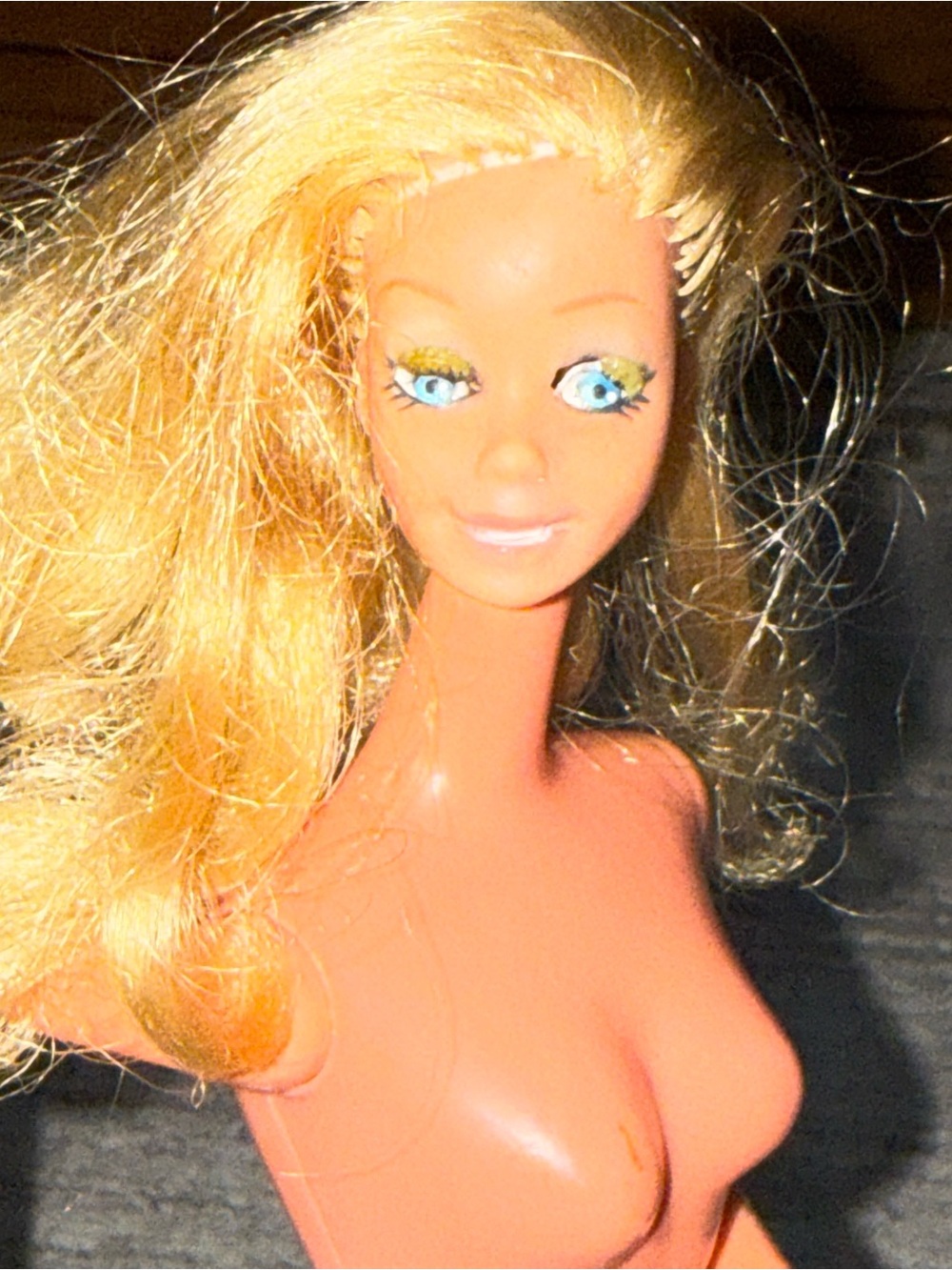 Barbie Mattel Vintage Kissing Barbie Nude Doll Blonde Hair